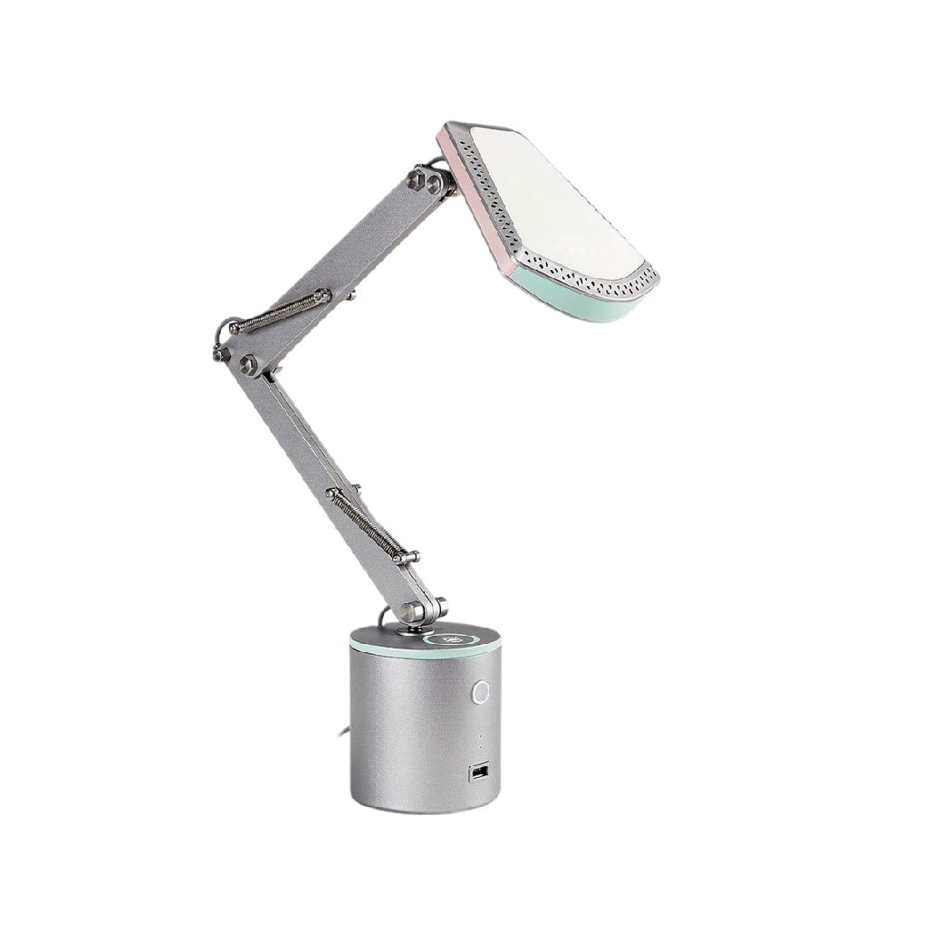 Modulaire bureaulamp met verstelbare arm en USB-aansluiting