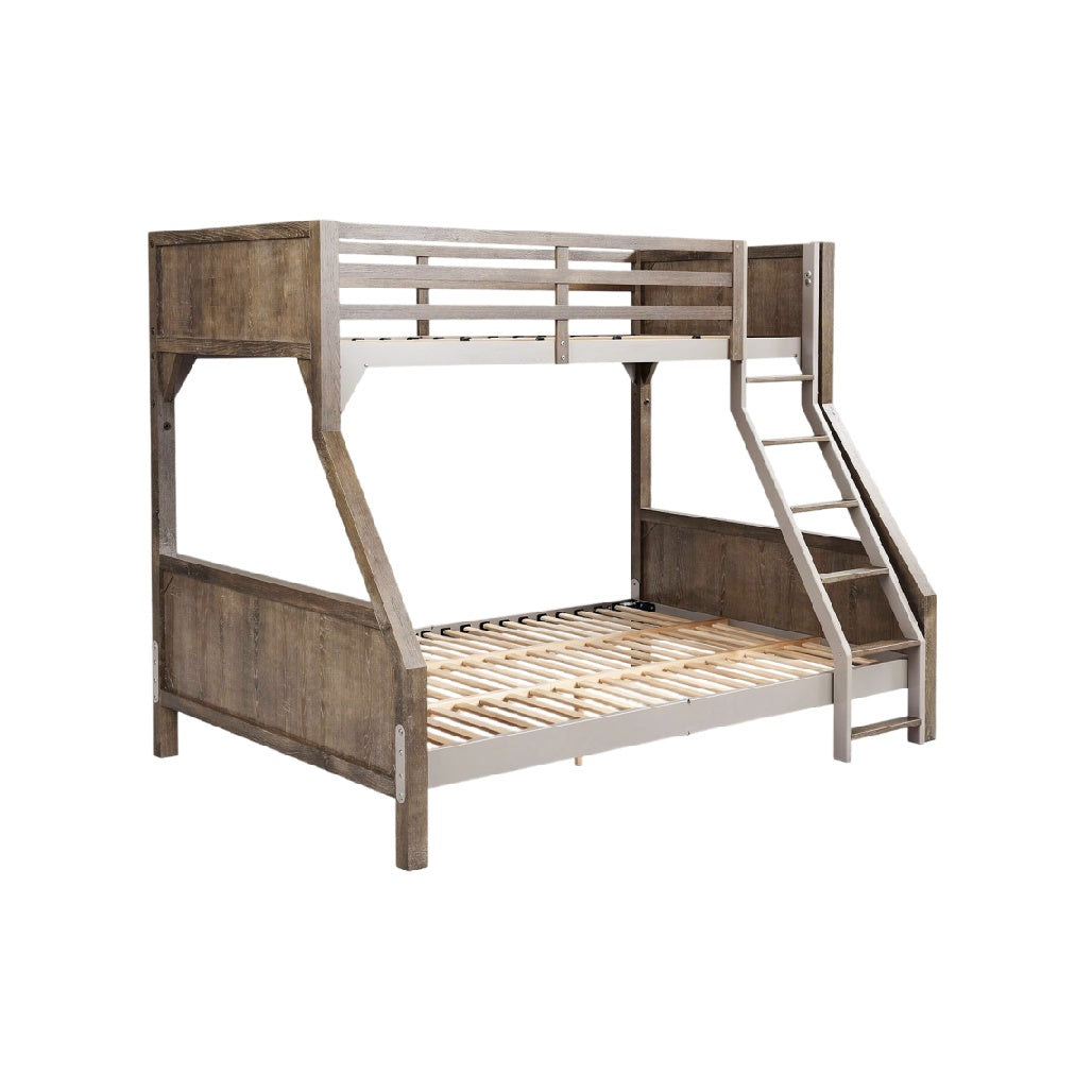 Stapelbed van Hout met Traphekje en Open Ontwerp